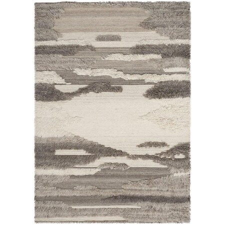 Safavieh Kenya Hand Knotted Rectangle RugIvory & Grey 10 x 14 ft. KNY224A-10